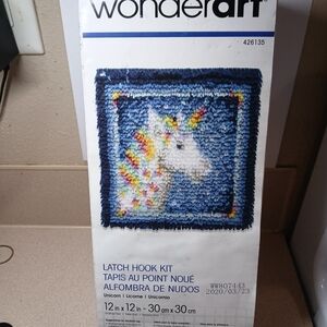 WonderArt Unicorn Latch Hook Kit